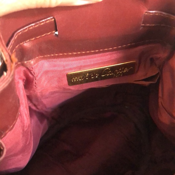 Vintage Cartier Leather draw string shoulder purse - Picture 5 of 16